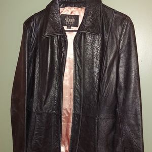 Women's M Black Leather Jacket